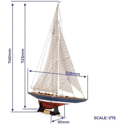 OCCRE Endeavour jachta – Americas Cup 1934 1:75 kit
