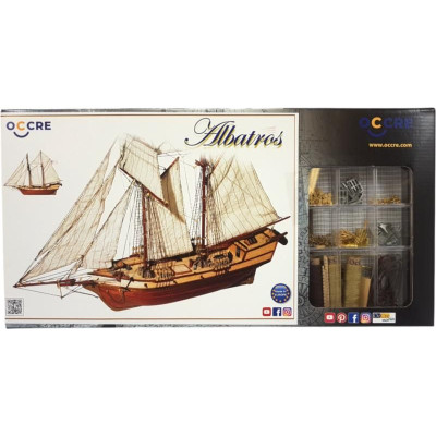 OCCRE Albatros škuner 1:100 kit