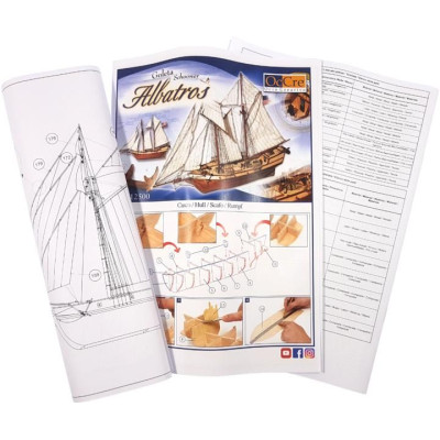 OCCRE Albatros škuner 1:100 kit