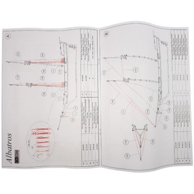 OCCRE Albatros škuner 1:100 kit