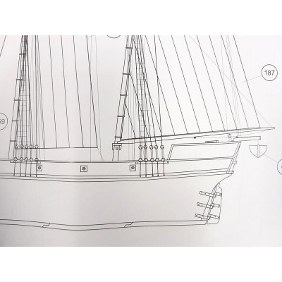 OCCRE Albatros škuner 1:100 kit