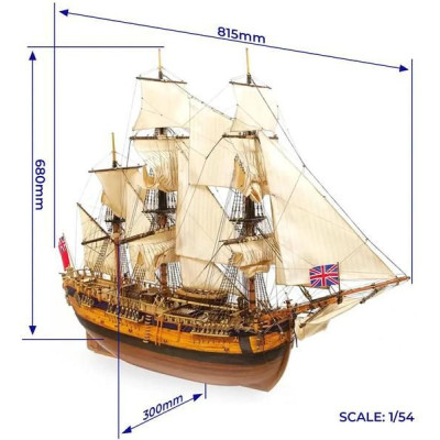 OCCRE HMS Endeavour 1:54 kit