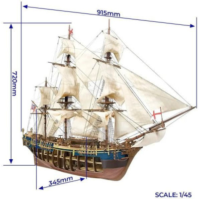 OCCRE HMS Bounty 1:45 kit