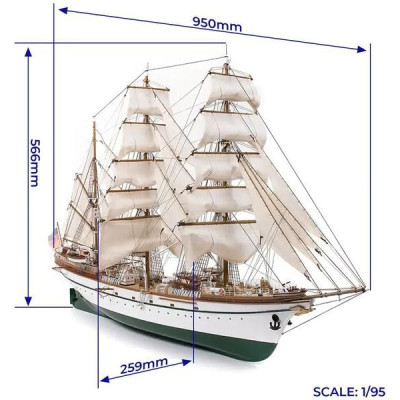 OCCRE Gorch Fock 1:95 kit