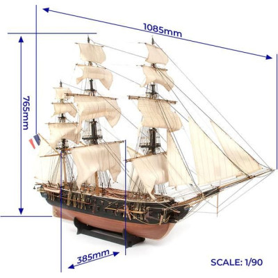 OCCRE Belle Poule 1:90 kit