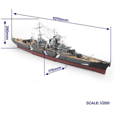 OCCRE Prinz Eugen bitevní loď 1:200 kit