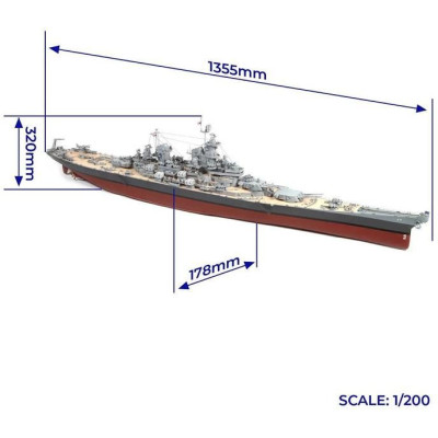 OCCRE USS Missouri 1:200 kit