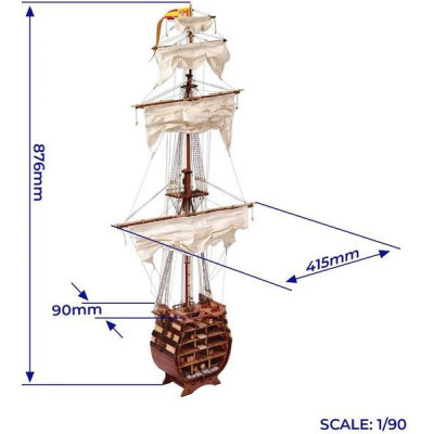 OCCRE Santísima Trinidad řez 1:90 kit