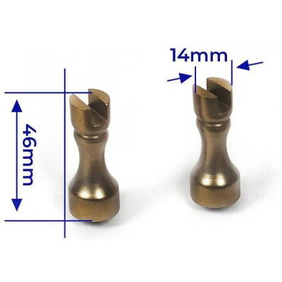 OCCRE podpěra modelu mosazná 14x46mm (2)