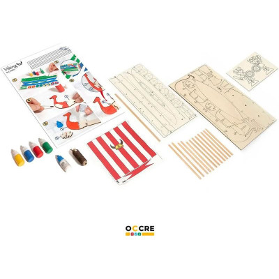 OCCRE Vikingská loď stavebnice pro děti