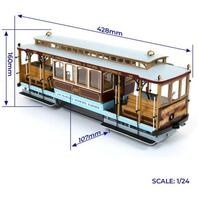 OCCRE Tramvaj San Francisco 1:24 kit