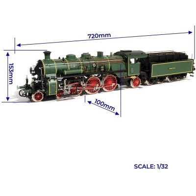 OCCRE Lokomotiva Bay. S 3/6, tendr BR-18 1:32 kit