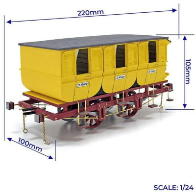 OCCRE Vagóny Adler 1:24 kit