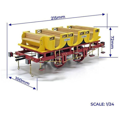 OCCRE Vagóny Adler 1:24 kit