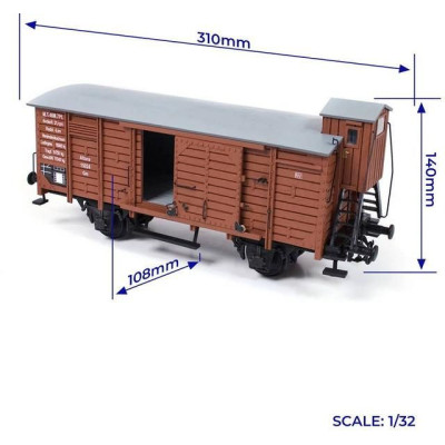OCCRE Zavazadlový vagón 1:32 kit
