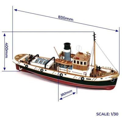 OCCRE Ulises remorkér 1:30 RC kit