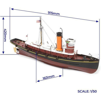 OCCRE Hercules remorkér 1:50 RC kit