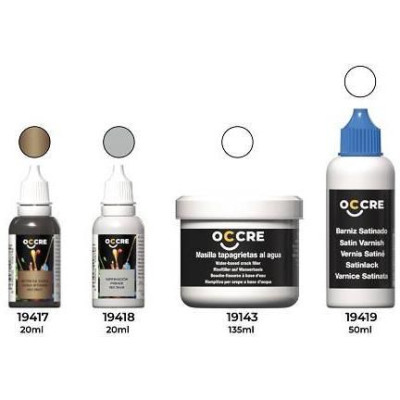 OCCRE Sada základní nátěr, antická lazura, tmel a lak