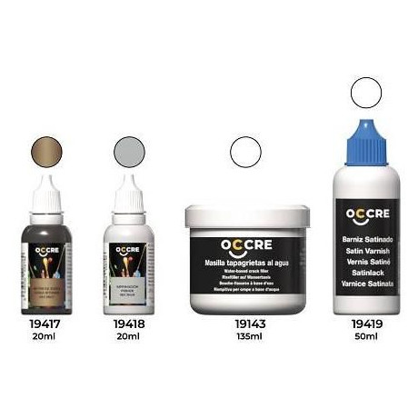 OCCRE Sada základní nátěr, antická lazura, tmel a lak