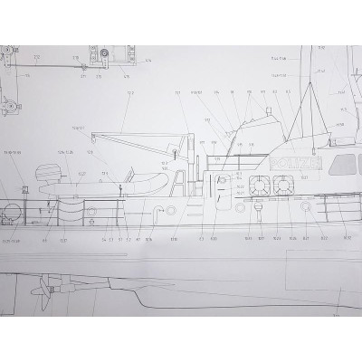 ROMARIN Policejní člun W3 s doplňky 1:25 kit