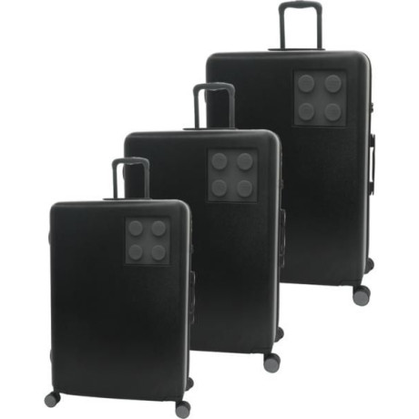 LEGO Luggage Cestovní kufr Urban 3 dílný set - černý/tmavě šedý