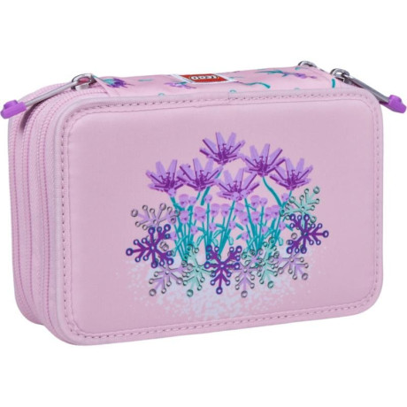 LEGO školní pouzdro 3-patrové s náplní - Flowers