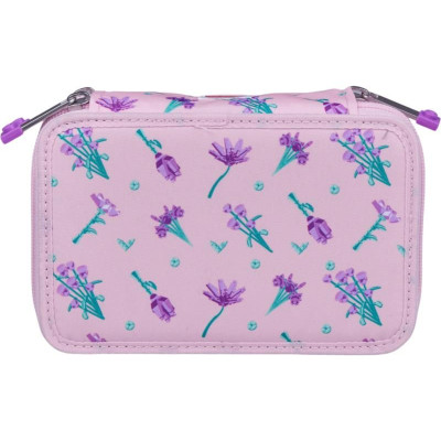 LEGO školní pouzdro 3-patrové s náplní - Flowers