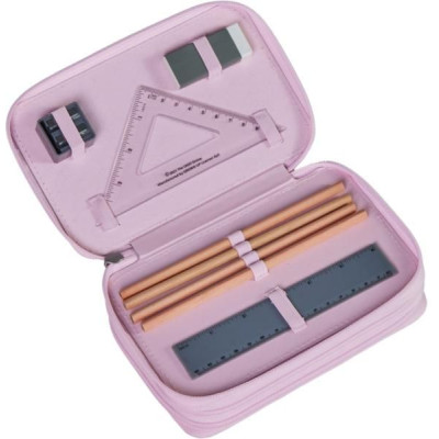 LEGO školní pouzdro 3-patrové s náplní - Flowers