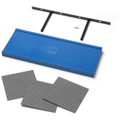 LEGO polička na vystavení stavebnic - červená