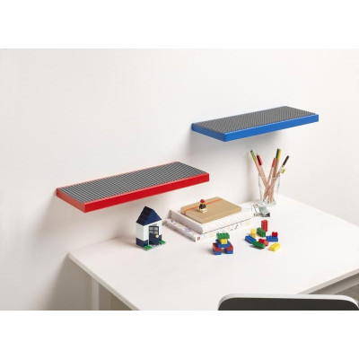 LEGO polička na vystavení stavebnic - modrá