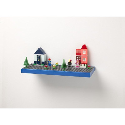 LEGO polička na vystavení stavebnic - modrá