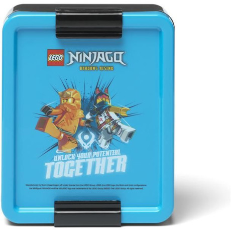 LEGO box na svačinu 170x135x69mm - Ninjago modrý