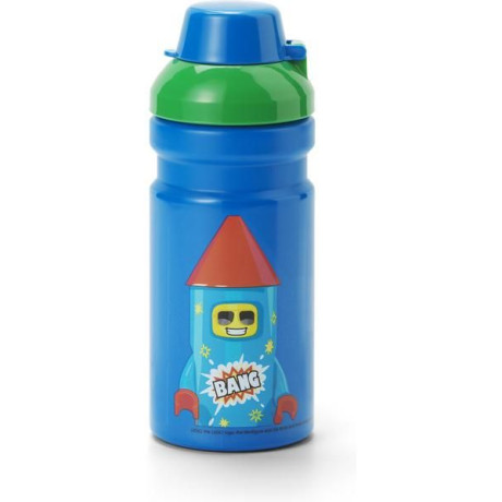 LEGO láhev na pití 0.35L - Rocket modrá/zelená