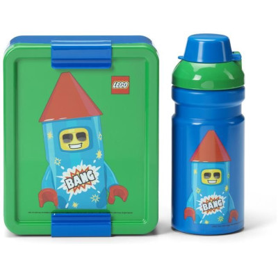 LEGO svačinový set - Rocket modrý/zelený