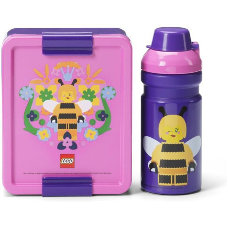 LEGO svačinový set - Bee fialový