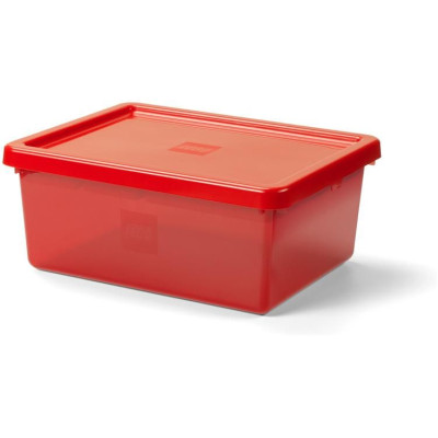 LEGO úložný box s organizérem červený