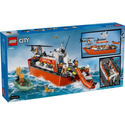 LEGO City - Záchranný člun pobřežní hlídky a vrtulník