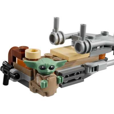 LEGO Star Wars - Mandalorian a Grogu a spídrová motorka