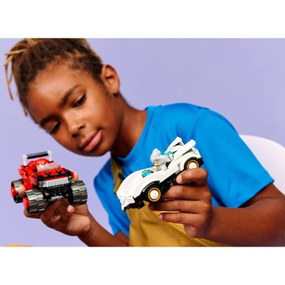 LEGO Sonic the Hedgehog - Silver a jeho auto vs. Knuckles a jeho monster truck