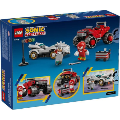 LEGO Sonic the Hedgehog - Silver a jeho auto vs. Knuckles a jeho monster truck