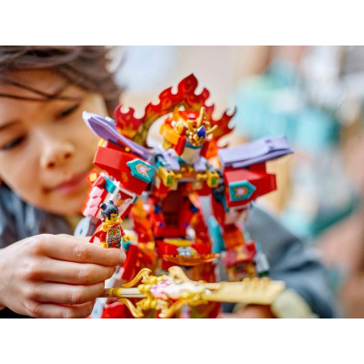 LEGO Monkie Kid - Nezhův kruh ohnivého robota