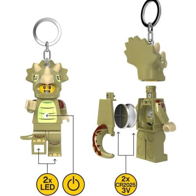 LEGO svítící klíčenka - Triceratops