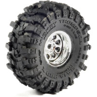 Komplett Pro-Line kerekek Axial SCX30 RC autómodellekhez. Krómozott tárcsafék. Baja Pro X gumik. Méretek ⌀37x15 mm.