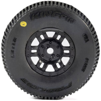 Pro-Line kolo 1:16, pneu King Pin, disk černý H12mm (4): Mojave Grom