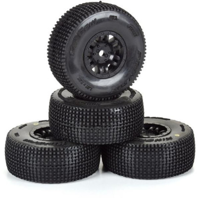 Pro-Line kolo 1:16, pneu King Pin, disk černý H12mm (4): Mojave Grom