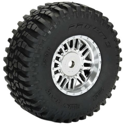 Pro-Line kolo s pneu 1:14 Flat Iron H12, disk chrom Diablo (4): Typhon Grom