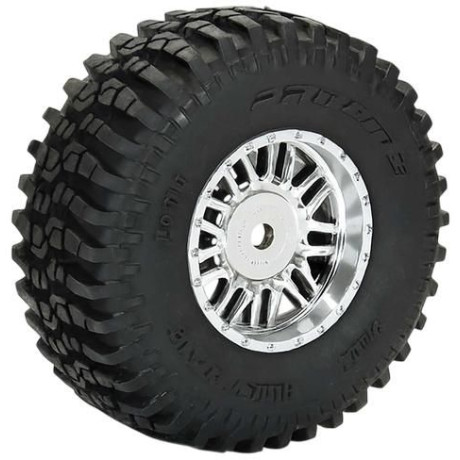 Pro-Line kolo s pneu 1:14 Flat Iron H12, disk chrom Diablo (4): Typhon Grom