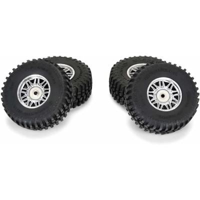 Pro-Line kolo s pneu 1:14 Flat Iron H12, disk chrom Diablo (4): Typhon Grom