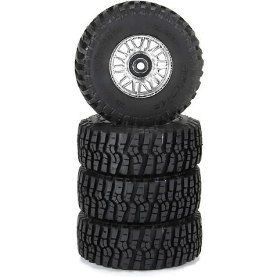 Pro-Line kolo s pneu 1:14 Flat Iron H12, disk chrom Diablo (4): Typhon Grom