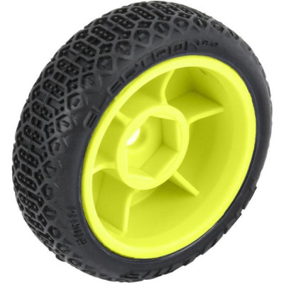 Pro-Line kolo 1:24, pneu Electron 2.0, disk žlutý, H7 (4): Micro-B